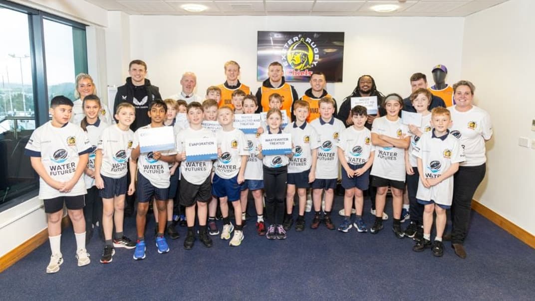 Future rugby stars put Exeter Chiefs to the test ahead of World Water Day - image