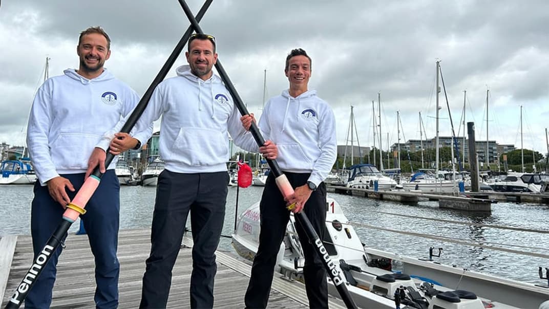 Three airline pilots take on gruelling Atlantic row to raise funds for cancer charities backed by South West Water- image