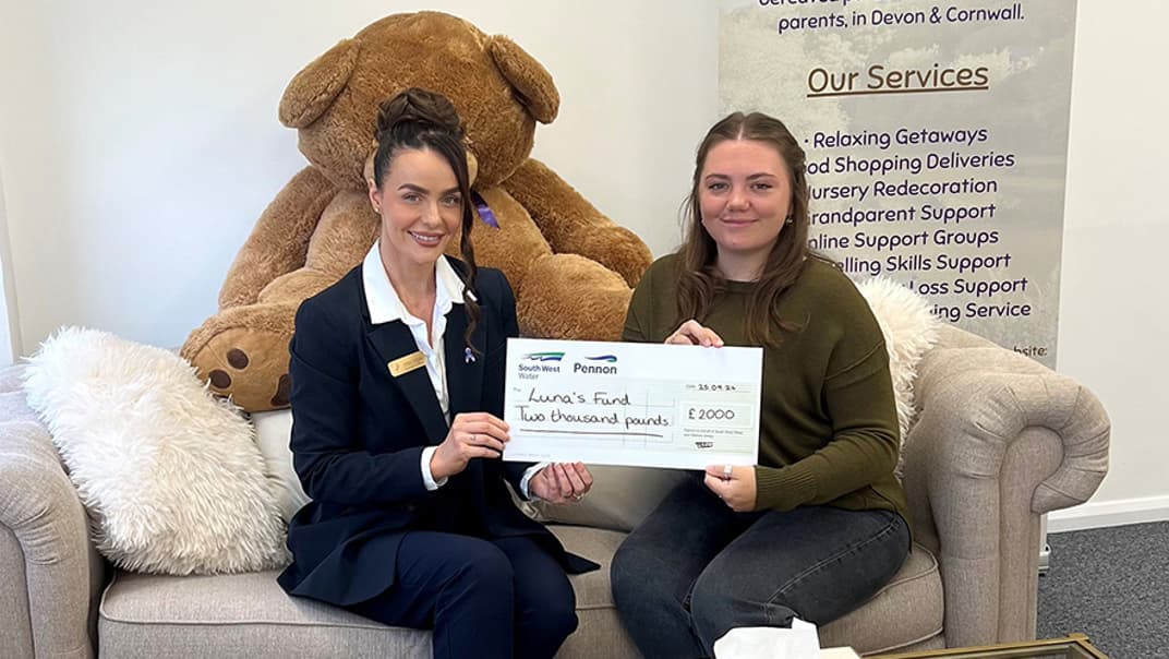 South West Water provides £100,000 of support to local charities- image