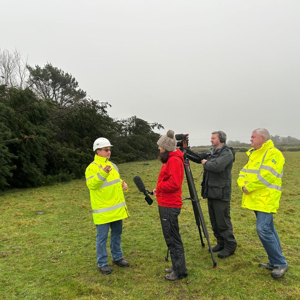 SWW and BBC Spotlight interview on location (Helston)