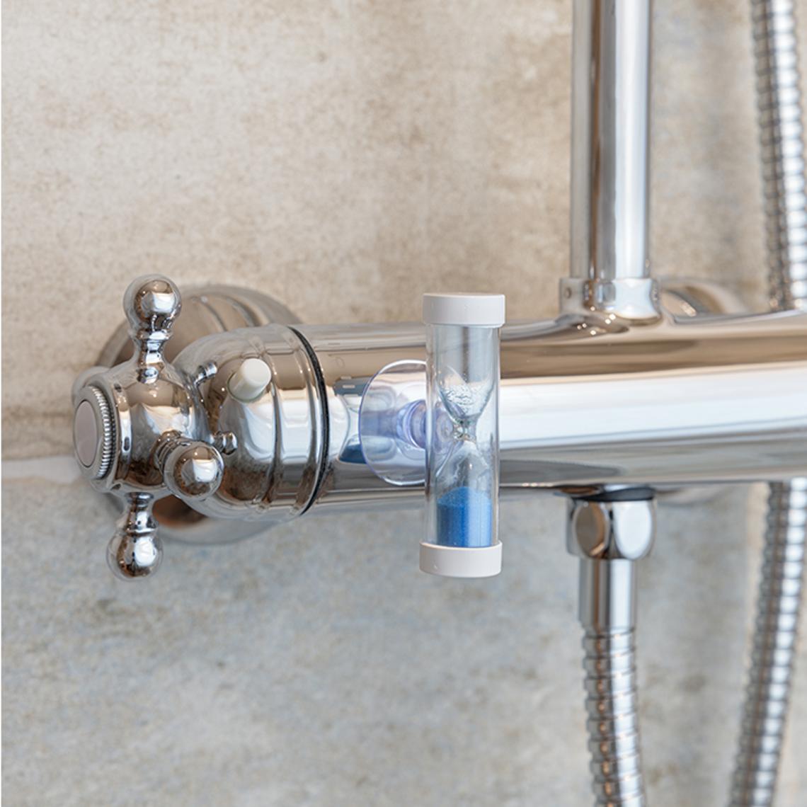 Timer on a shower pipe