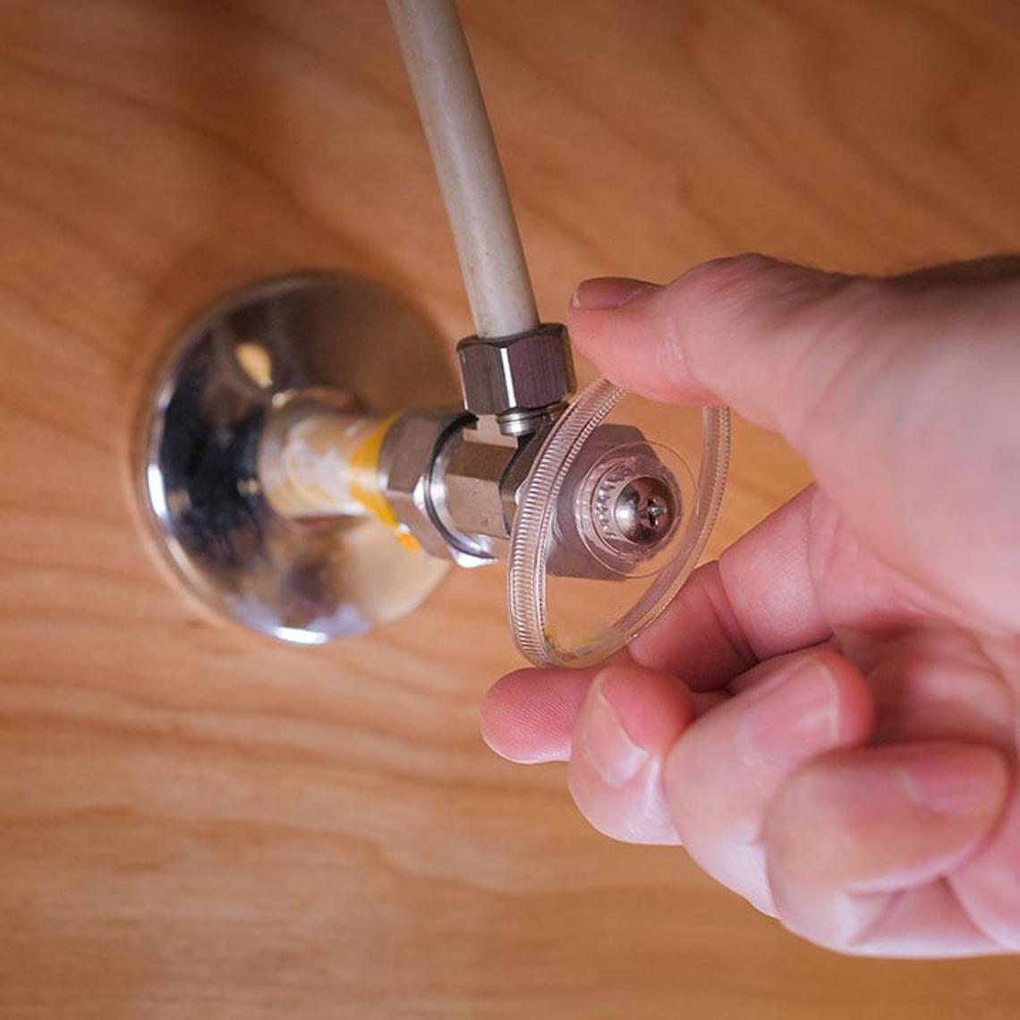 stop tap under kitchen sink.