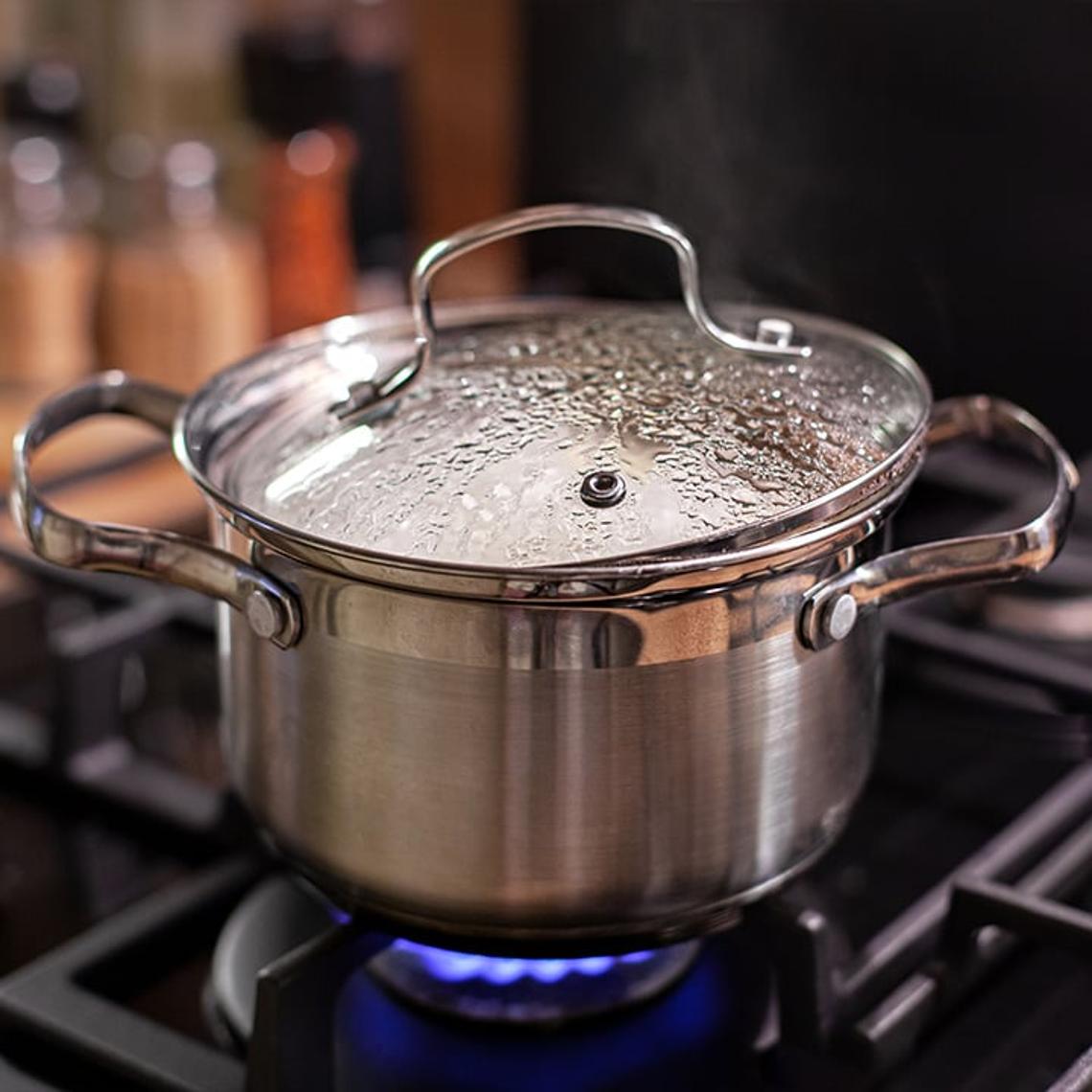 Image of a saucepan with the lid on it