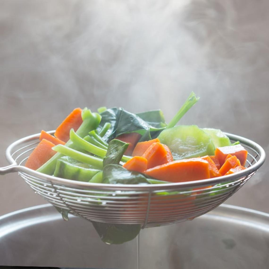 Photo of steamed vegetables