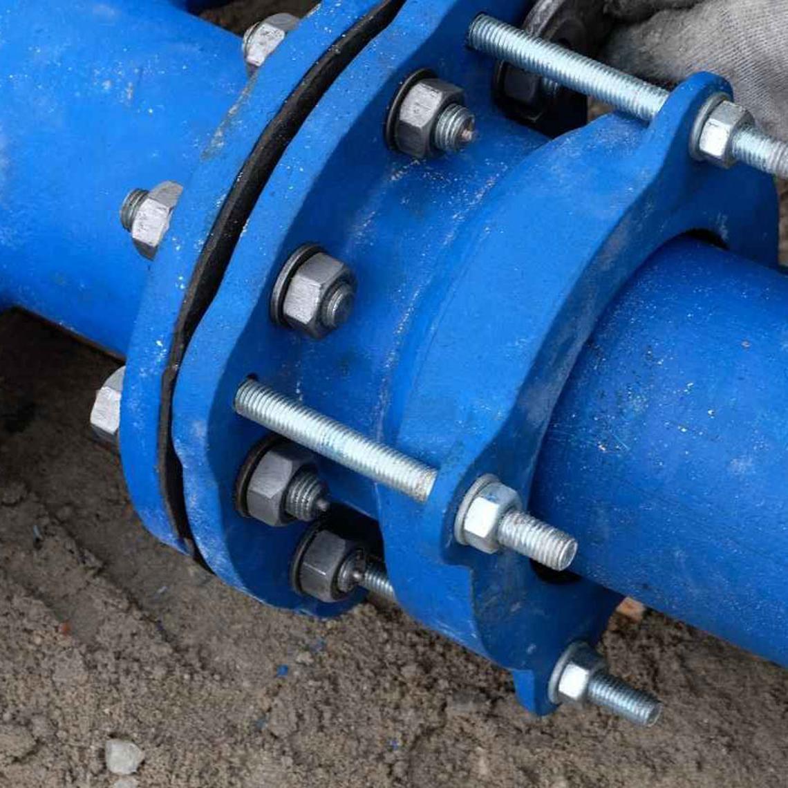 Water main being repaired