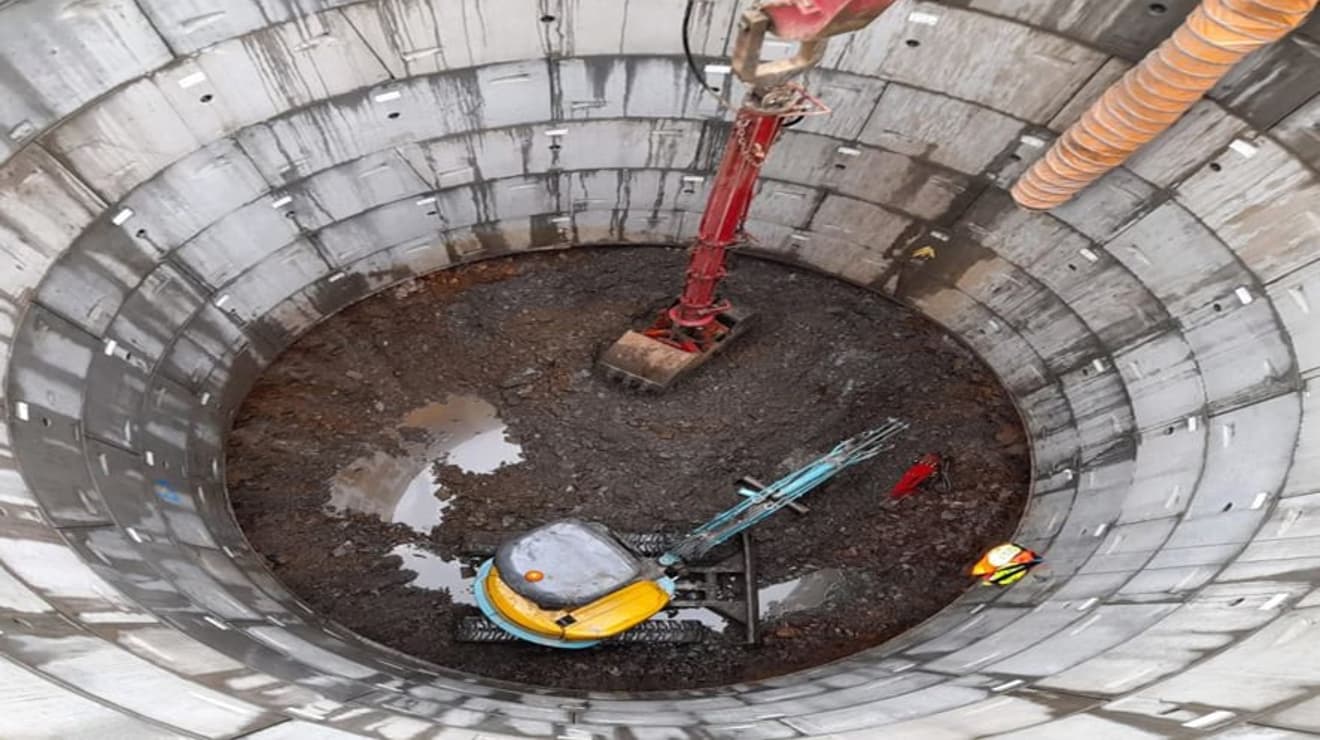 A new storm water storage tank is being built