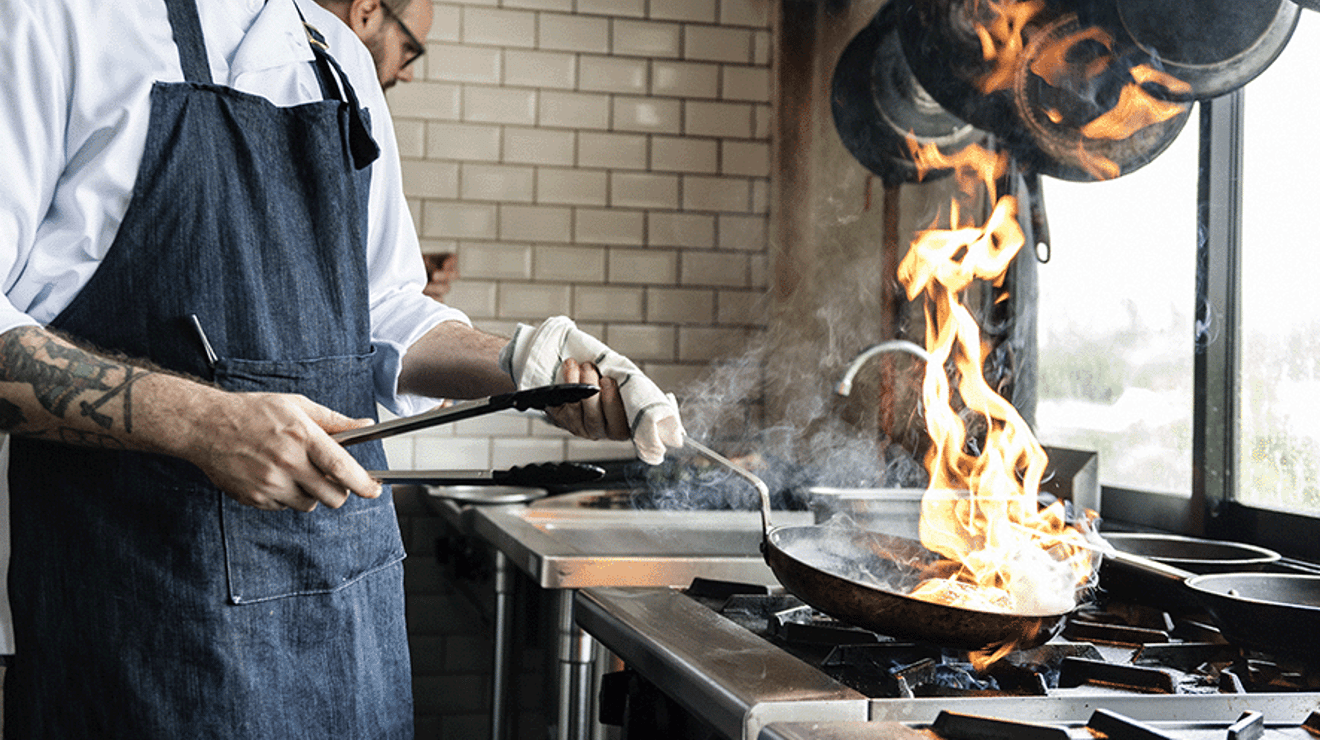 Chef cooking 
