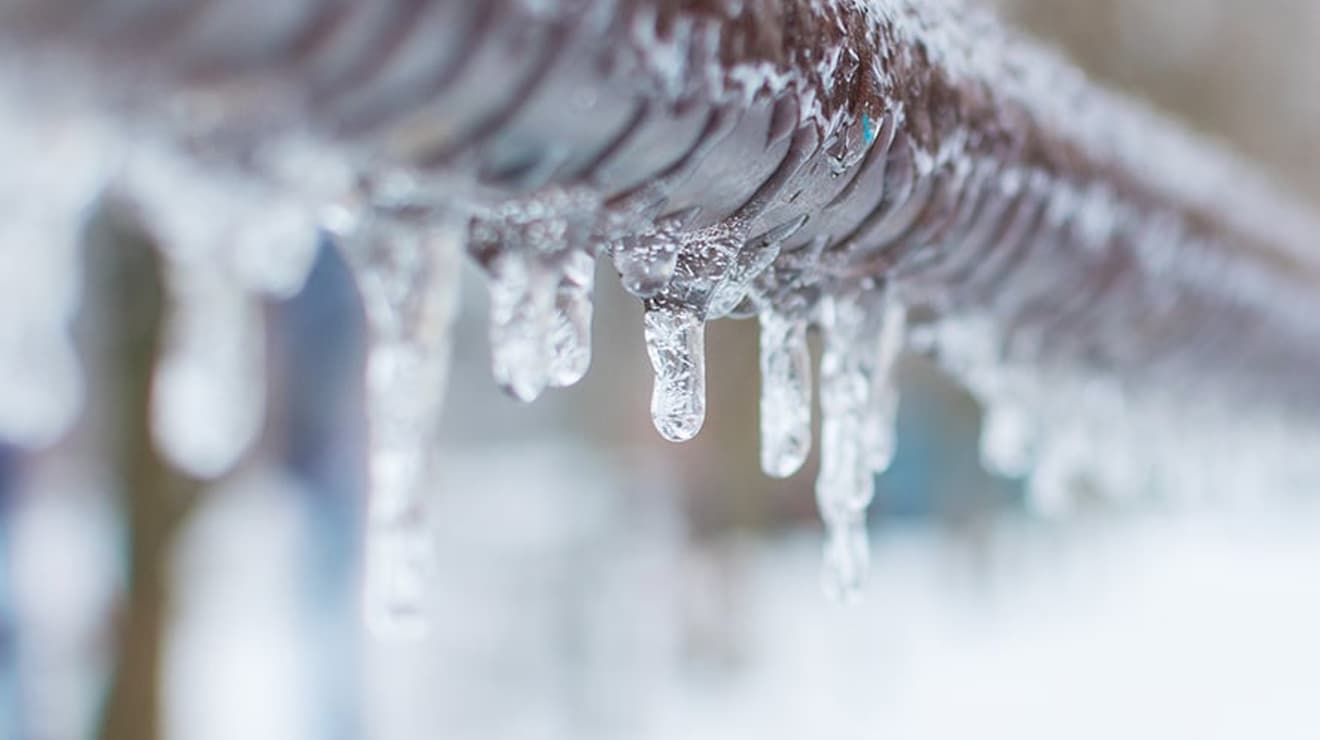 Icy pipes