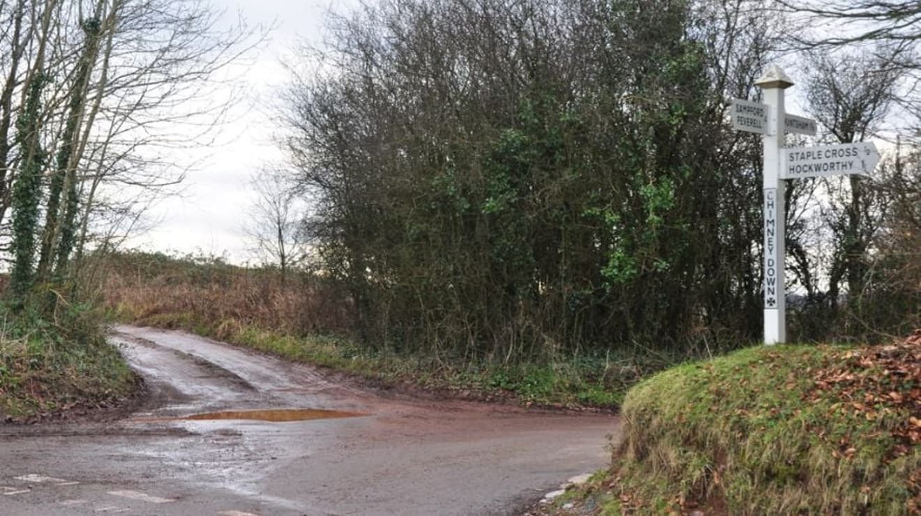 Chimney Down Cross - Muddy track road