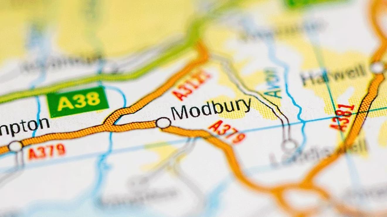 Map of Modbury