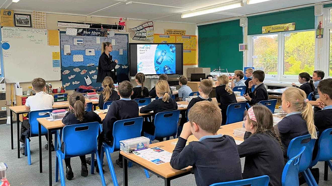 South West Water teaching in a classroom