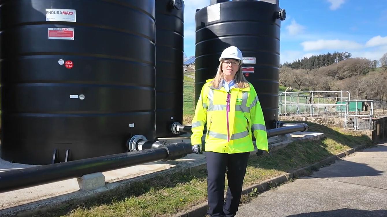 Chief Executive visits Rilla Mill wastewater treatment works image