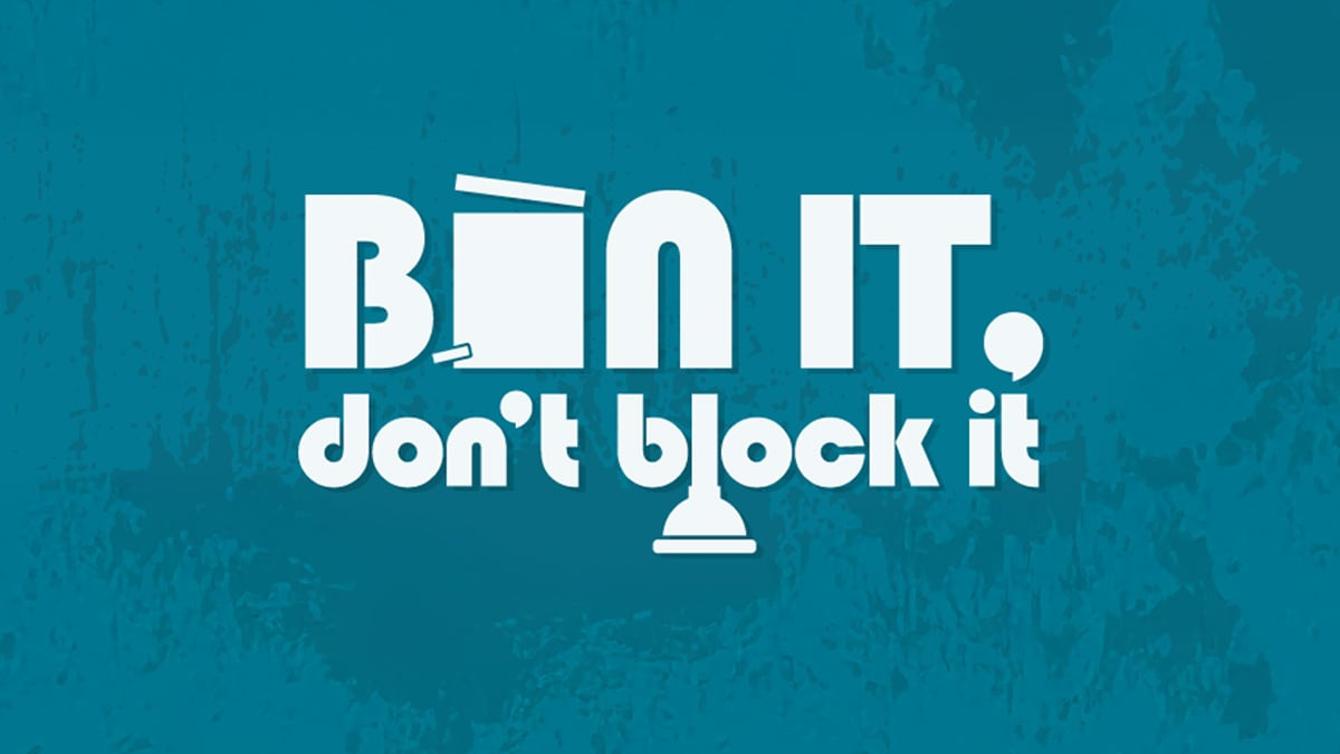 Bin it, don’t block it image