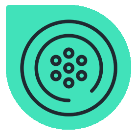 green wastewater icon