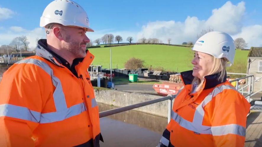 Susan Davy speaking to Dave at St Leonards