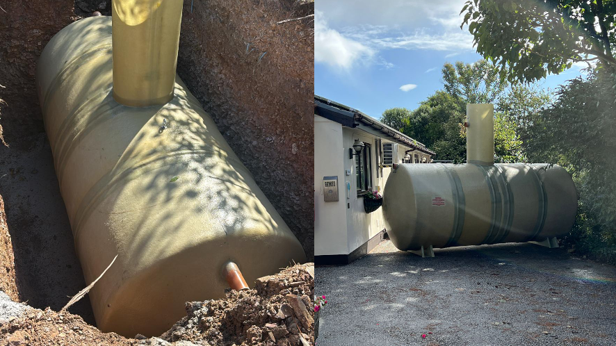 water harvesting tank