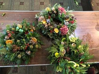 an image of some wreaths